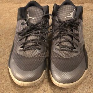 Gray and White High Top Nike’s